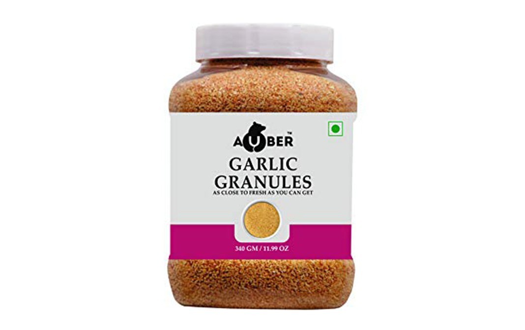 Auber Garlic Granules    Plastic Jar  340 grams